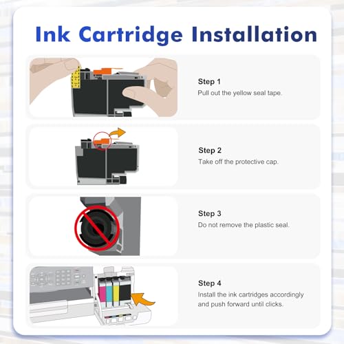 Toner Bank LC406XL Ink Cartridges 4 Pack High Yield Black Cyan Magenta Yellow