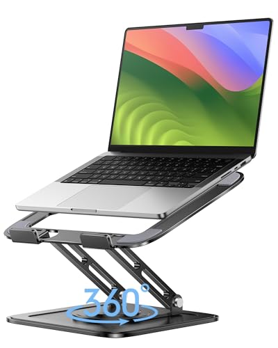 LOXP NH-02 Adjustable Laptop Stand, 360 Rotation, Ergonomic Mount for MacBook and Compatible Laptops