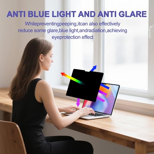 Halloive 13.6 Inch HH-MacBook Air 13.6-QJ 100 Clarity Matte Polyethylene Terephthalate Laptop Privacy Screen