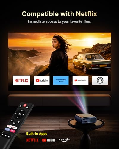 NexiGo 11.3x10.78x4.8 Inches PJ40 Ultra 800 ANSI Lumens Native 1080p Video Projector