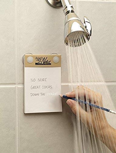 Aqua Notes 40.0 Count Waterproof Notepad, 5.25 x 3.5 Inches, White