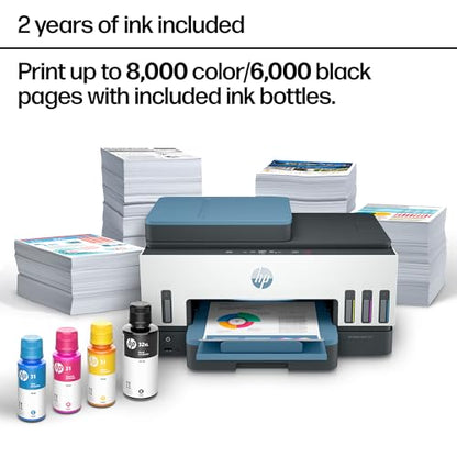 HP Smart Tank 7602 4800x1200 DPI Inkjet Printer Model 28B98A