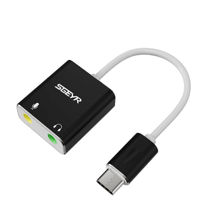 SGEYR Type C TPC-S01-US USB Type-C External Sound Card with 3.5mm Jack