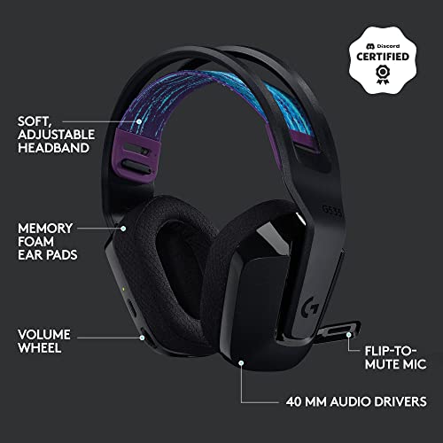 Logitech 981-000971 Wireless Headset - Black