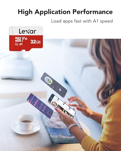 Lexar 32GB Micro SDHC UHS-I Flash Memory Card - Class 10, Up to 100MB/s, 3 Pack, Model LMSESXX032G-B3AEU