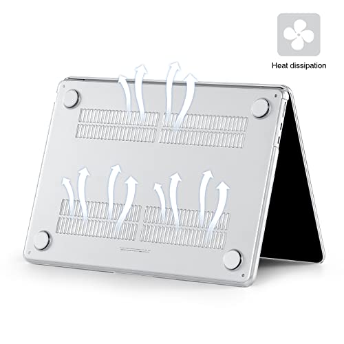 EooCoo MacBook Air 15 A3448 A3241 A3114 A2941 Laptop Case Crystal Clear