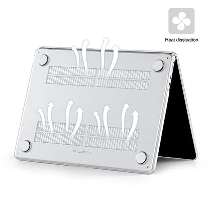 EooCoo MacBook Air 15 A3448 A3241 A3114 A2941 Laptop Case Crystal Clear