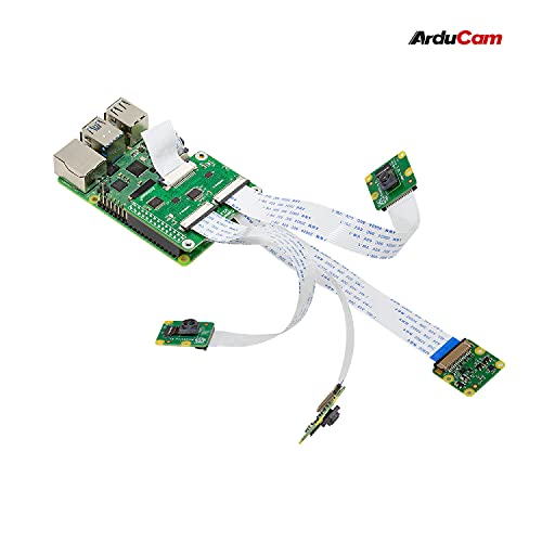 Arducam Multi Camera Adapter Module V2.2 Compatible with Raspberry Pi 5, 4B, V3, 8MP IMX219, 12MP IMX477