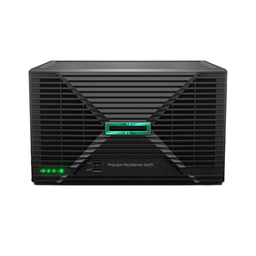 Hewlett Packard Enterprise ProLiant MicroServer Gen11 1TB HDD, 16GB Memory, 3.7GHz Processor, Tower Server