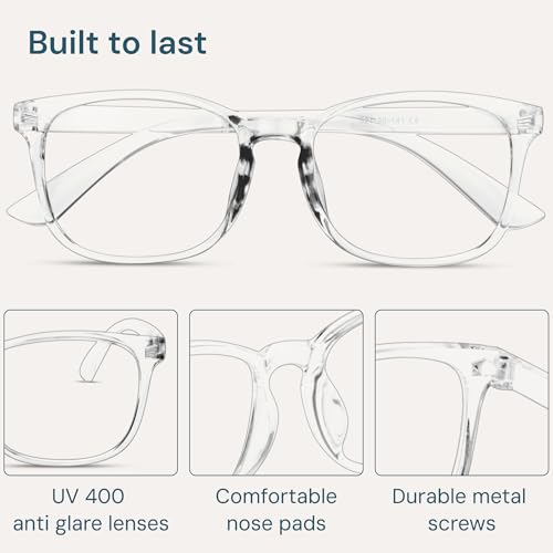 Gaoye Medium 012X Full Rim Blue Light Filtering Glasses, Anti-UV, Polycarbonate Lenses, TR90 Frame