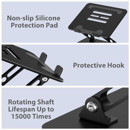 Gogoonike Adjustable Ergonomic Laptop Stand ZB-1688 Black Portable