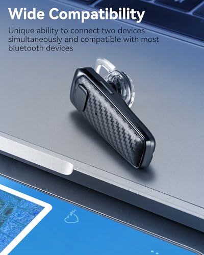 MQQC S525-black Bluetooth 5.1 Wireless Earpiece with Noise Cancellation