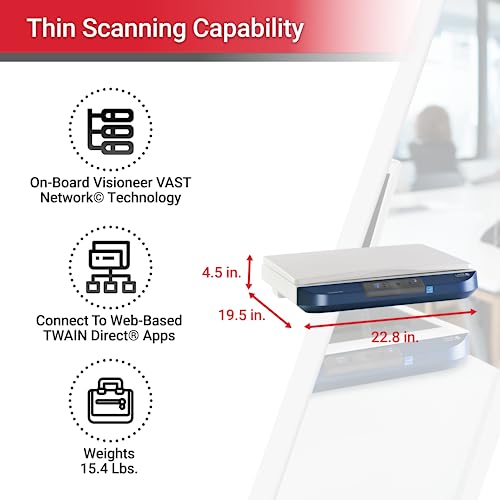 Visioneer 11.7" x 17" DocuMate 4700 300dpi USB A3 Flatbed Document Scanner
