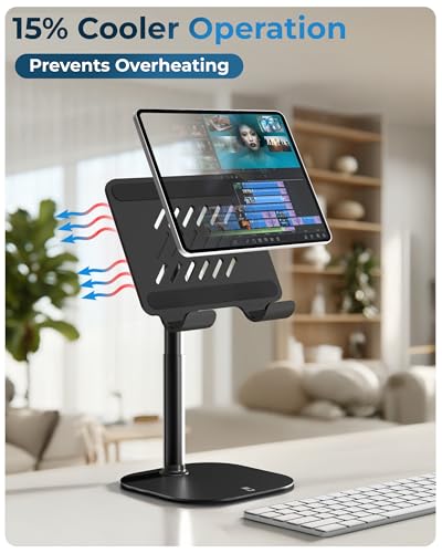 COOPER 7-10inch Adjustable Stand CPR238BLK129 Tablet Holder Compatible with Devices up to 4.4lb