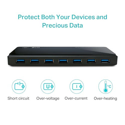 TP-Link 7-Port USB 3.0 Data Hub with Smart Charging Technology UH720
