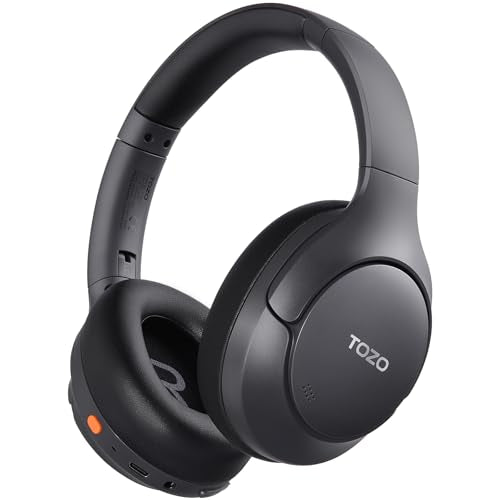 TOZO HT3 Wireless Over Ear Headphones T12052 Bluetooth 6.0 90-hour Battery Life Active Noise Cancellation