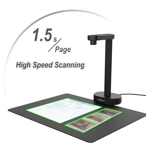 VIISAN 16MP A4 Document Scanner USB 300 dpi Document Camera