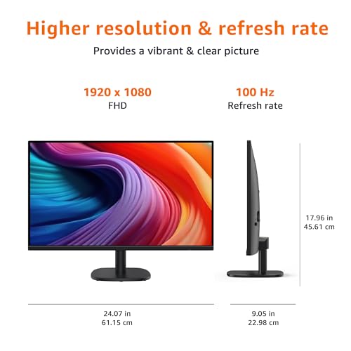 Amazon Basics 27 Inch C27M2020NA FHD 1080P 100Hz LCD Monitor