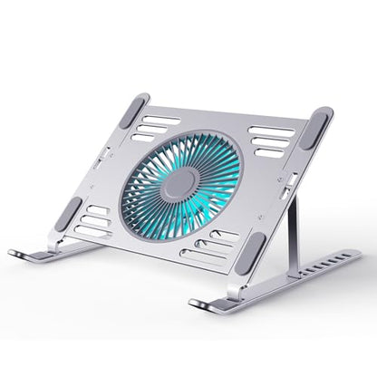SHUWEI Portable Laptop Cooling Stand 17.3" Adjustable Aluminum Ultra-Lightweight Cooling Pad