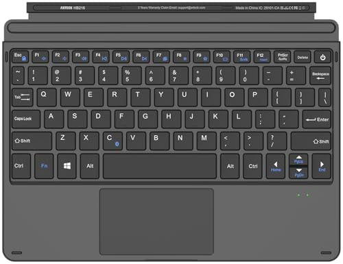 Arteck QWERTY Type Cover HB216 BT Mechanical Keyboard for Microsoft Surface Go 4, 3, 2, 1