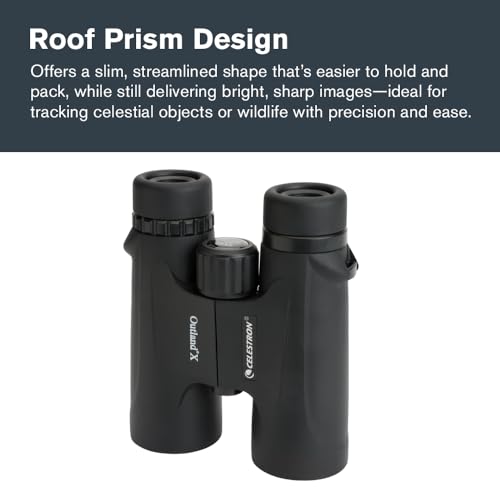 Celestron 42mm Outland X 71346 Binoculars 8x Magnification Roof Prism Waterproof