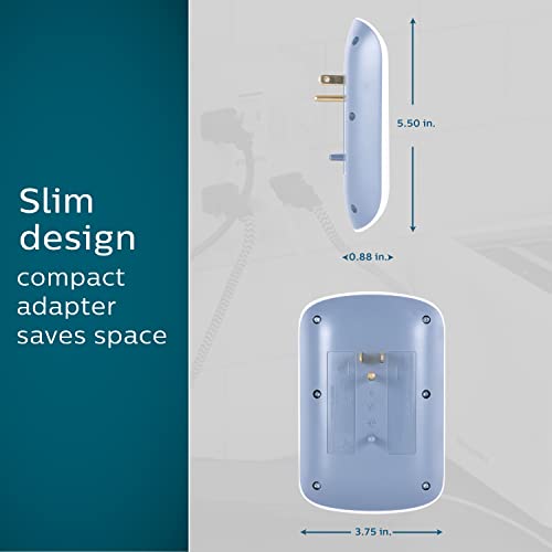 Philips 6-Outlet Extender Surge Protector, SPP3461WA/37