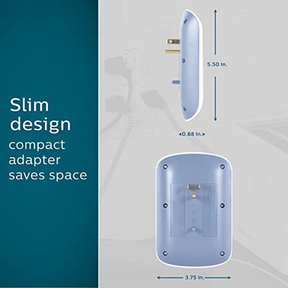 Philips 6-Outlet Extender Surge Protector, SPP3461WA/37