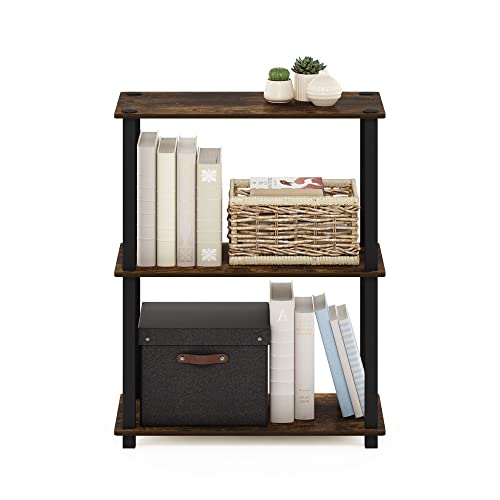 Furinno 3-Tier 18025APBK Amber Pine Storage Shelf