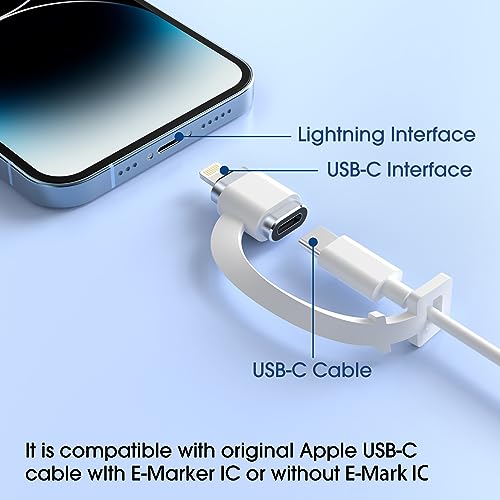 TechMatte 2 Pack USB C to Lightning Adapter Model CB4372D6 2.2A Charging Data Transfer for iOS Devices