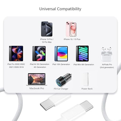 CYQAPC 6FT USB Type C 20W Portable Charger for Cellular Devices A1720