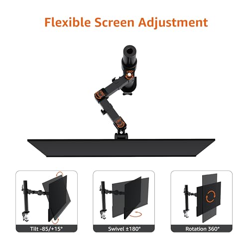 Amazon Basics 13-30 Inch Monitor Mount DLB111-US290 Tabletop Tilt Steel Black