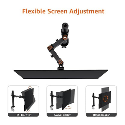 Amazon Basics 13-30 Inch Monitor Mount DLB111-US290 Tabletop Tilt Steel Black