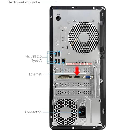HP ProDesk 600 G6 SFF Business Desktop Computer, Intel Core i5-10400F, 16GB DDR4 RAM, 1TB SSD, GeForce GT 610 2GB, Windows 11 Pro