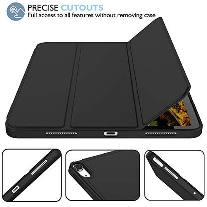 iMieet iPad Air 11-Inch Case M4/M3/M2 2024/2025/2026, iPad Air 5th/4th Generation 10.9-Inch Case - Model A2902/A2903/A2904/A2588/A2589/A2591, Black