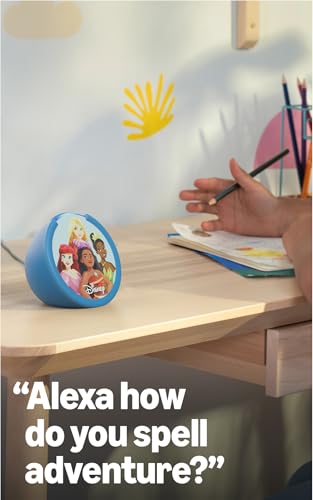 Amazon Echo Pop Kids Smart Speaker - Designed for Children - 3.5mm Audio Jack - Bluetooth Connectivity - 5W Speaker Power - Educational Tech Product