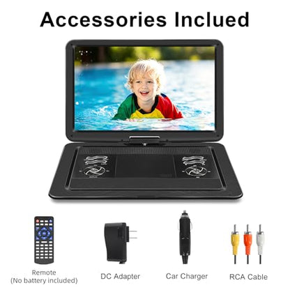 HOPYOP 17.1" 19inch 1920x1080 Portable DVD Player