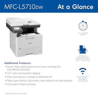 Brother MFC-L5710DW Laser Printer Monochrome 1200 x 1200 DPI 48 ppm All-in-One