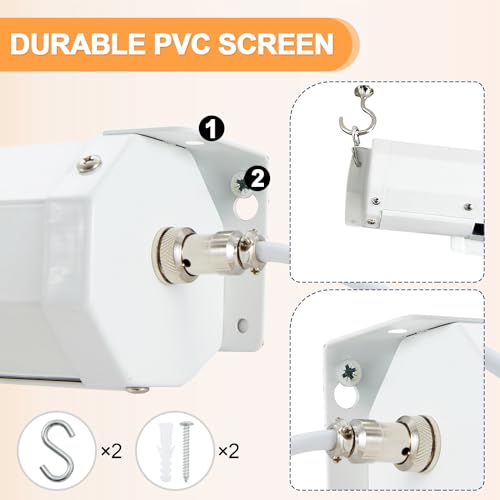 YODOLLA 150" Motorized Projector Screen 16:9 4K HD