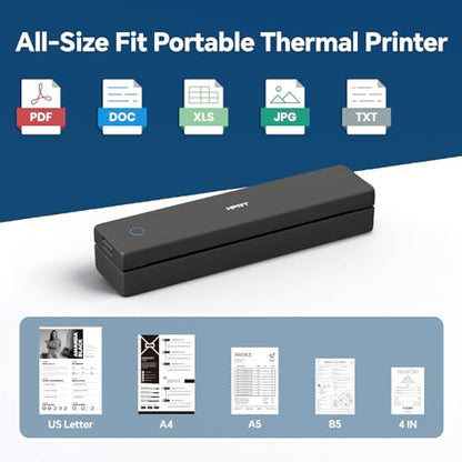 HPRT MT620 Portable Thermal Printer - Monochrome - 203 DPI - Thermal Paper - Bluetooth/USB