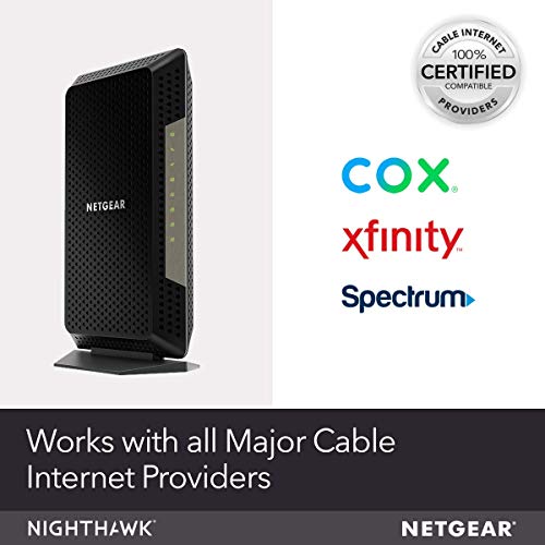NETGEAR Nighthawk CM1200 Cable Modem DOCSIS 3.1 2 Gbps 4 x 1G Ports Black