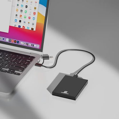 OSENTRiX 2TB O2-BK-2TB USB 3.0 External Hard Drive - 5400 RPM - 2.5-inch - Aluminum