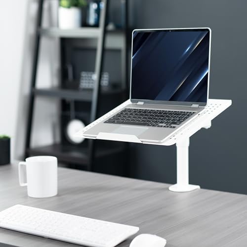 VIVO 17" STAND-V001LW Desk Mounted Tray Clamp Mount Adjustable Laptop Stand