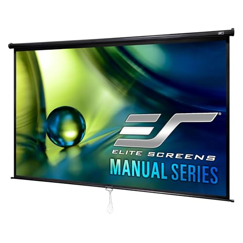 Elite Screens 120-Inch M120UWH2 Matte Pull Down Projection Screen