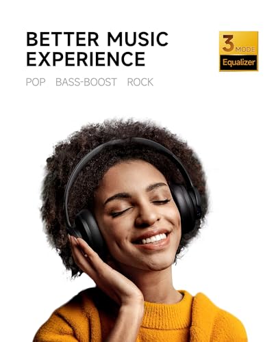 Picun B8 BLACK Bluetooth Headphones, Wireless Over-Ear Design, 120 Hours Battery Life, 40mm Driver, 3.5mm Audio Cable
