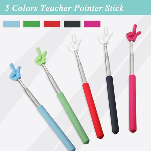 Kamwuld 5Pcs B0FCYQCZN7 Classroom Pointer Stick Teacher Supplies