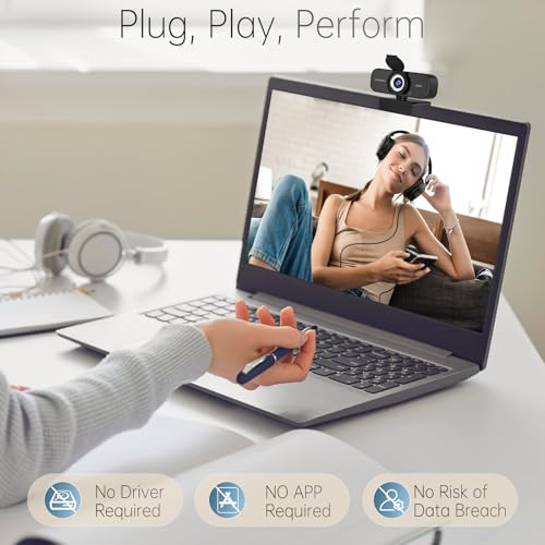 TRAUSI TW05 1080P HD Webcam USB Compact