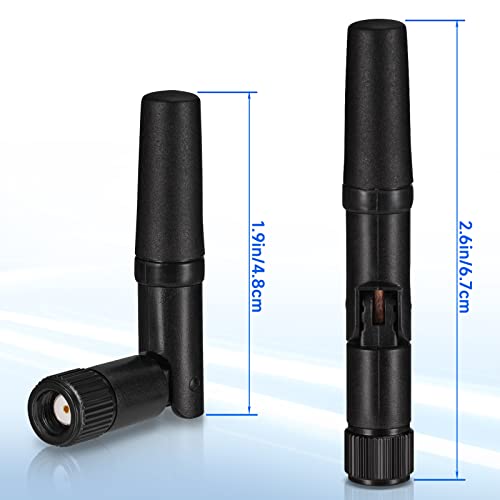 Eightwood 2-Pack EWAN0272GE WiFi Antenna Dual Band 2.4GHz 5GHz RP-SMA