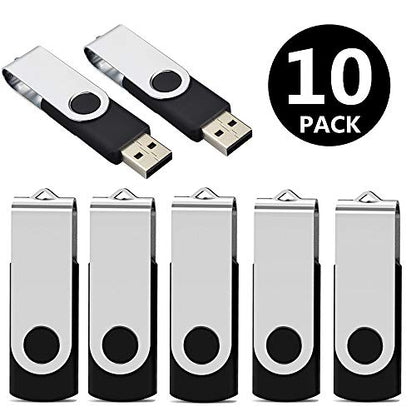 Aiibe 10 Count 8GB USB Flash Drive USB 2.0 Storage Device