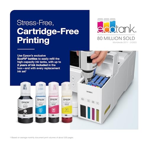 Epson EcoTank ET-3850 4800 x 1200 Inkjet Ink Tank Printer