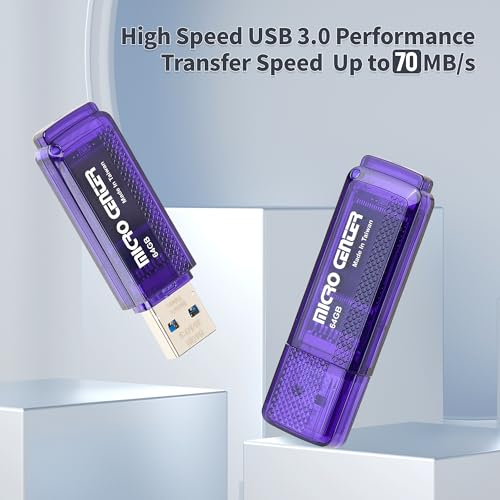 INLAND 64GB USB 3.0 FP Data Storage Flash Drive 5-Pack